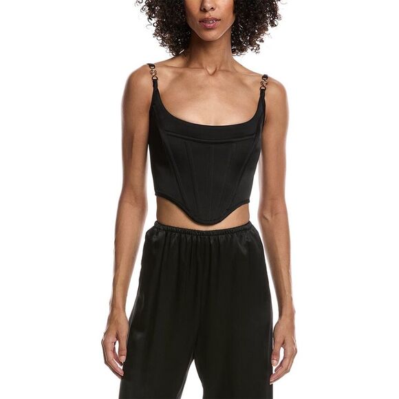 Versace Womens  Corset Top, Black - Picture 1 of 3